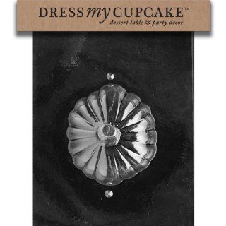 Dress My Cupcake DMCH096A Chocolate Candy Mold, Pumpkin Dessert Cup Piece 1, Halloween: Candy Making Molds: Kitchen & Dining