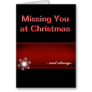 Missing you at Christmas Cards