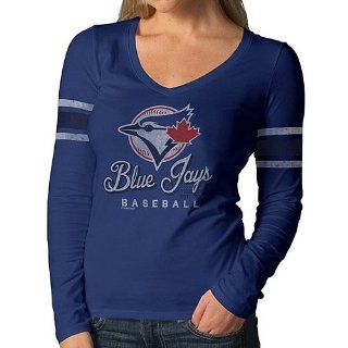Toronto Blue Jays Women's Home Run Long Sleeve T Shirt by '47 Brand : Sports Fan T Shirts : Sports & Outdoors