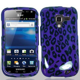 Purple Leopard Hard Cover Case for Samsung Galaxy Exhilarate SGH I577: Cell Phones & Accessories