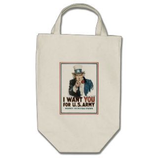 Vintage I Want You Army Poster Tote Bag