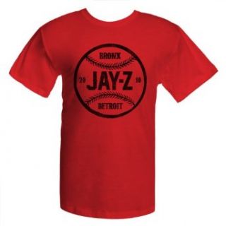 Jay Z Bronx Baseball T Shirt Tee Mens Red XL Clothing