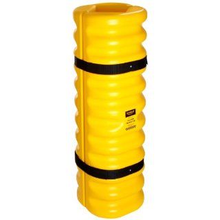 Eagle 1706 Blow Molded High Density Polyethylene Column Protector for 6" Column with Easy to Install Straps, Yellow, 24" Length, 24" Width, 42" Height: Science Lab Safety Cones: Industrial & Scientific