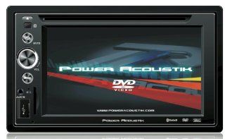 Power Acoustik PTID 6250B In Dash DVD AM FM Receiver with 6.2 inches Touchscreen Monitor with USB/SD Input : Vehicle Dvd Players : Car Electronics
