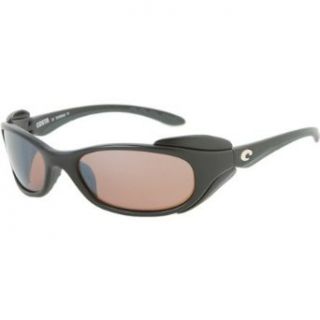 Costa Del Mar Frigate Polarized Sunglasses   Costa 580 Glass Lens Matte Black/Silver Mirror, One Size Shoes