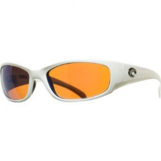 Hammerhead Polarized Sunglasses   Costa 580 Glass Lens White/Green Mir, One Size: Clothing