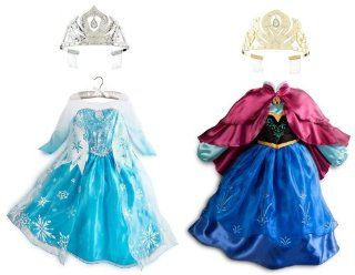 Disney Store Frozen Princess Elsa and Anna Costume Set Size XS 4 (4T): Clothing