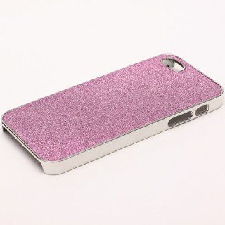 Purple Glitter Bling Bling Crytal Chrome Hard Back Case Cover for Apple Iphone 5: Cell Phones & Accessories