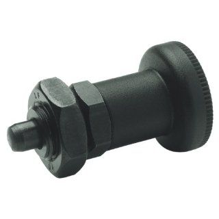 GN 607 Series Steel Non Lock Out Type Short Indexing Plunger with Lock Nut, M16 x 1.5mm Thread Size, 12 mm Thread Length: Metalworking Workholding: Industrial & Scientific