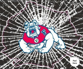 Fresno State Bulldogs Shattered Mini Cutz Window Decal : Automotive Decals : Sports & Outdoors
