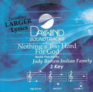Nothing's Too Hard For God [Accompaniment/Performance Track]: Music