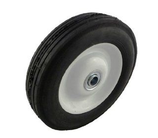 Marathon Industries 00432 8x1.75" Inch Semi Pneumatic Tire with Offset Hub and Ribbed Tread : Wheelbarrows : Patio, Lawn & Garden