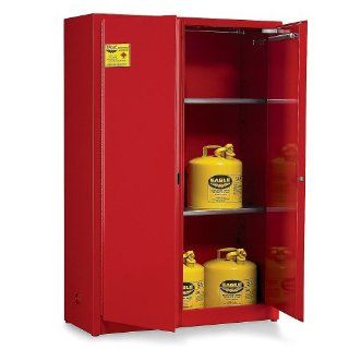 EAGLE Double Wall Flammable Liquids Safety Cabinets   Red: Industrial & Scientific