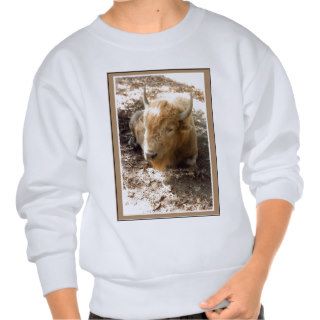 White Buffalo Pullover Sweatshirts