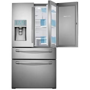 Samsung 29.5 cu. ft. French Door Refrigerator in Stainless Steel with Food Showcase Design RF30HBEDBSR