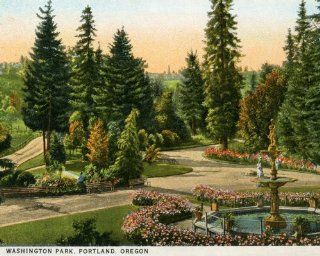 Washington Park, Portland, Oregon Vintage Poster Print : Everything Else