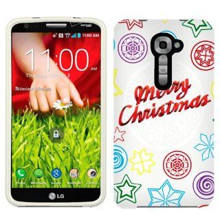 Sprint LG G2 Christmas on White Phone Case Cover Cell Phones & Accessories