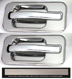 All Sales 602BC Brushed Chrome Billet Aluminum Rear Door Handle and Bucket Kit Automotive