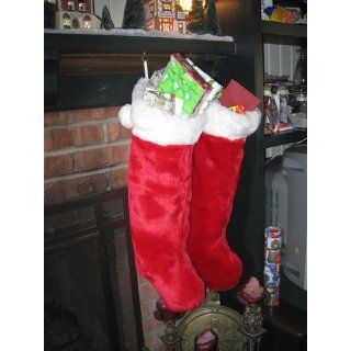 Plush Christmas Stocking Party Accessory (1 count) (1/Pkg): Kitchen & Dining