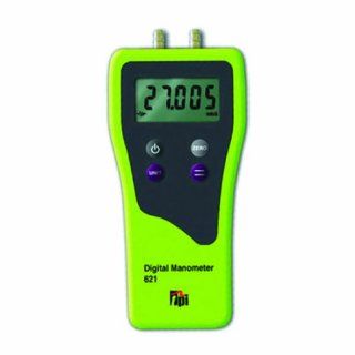 TPI 621 Dual Differential Input Manometer, 5 Digit LCD, +/ 0.5 percent Accuracy, 0.01" H2O Resolution, +/ 120" H2O Range: Industrial Pressure Gauges: Industrial & Scientific