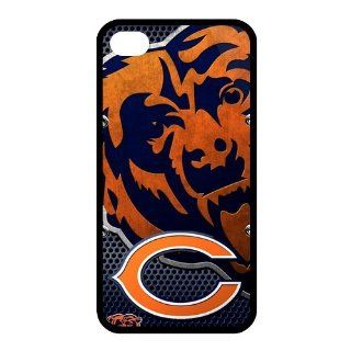 Christmas Gifts Custom Diy Design NFL Chicago Bears Slim Fit Iphone 4 4S TPU Silicone Back Case: Cell Phones & Accessories