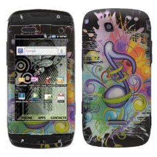 Colorful Music Symbol Note Rubber Coating Snap on Case Hard Case Faceplate for Samsung Sidekick 4g T839 /T mobile: Cell Phones & Accessories