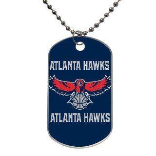 NBA Atlanta Hawks LOGO dogtag30 Custom Dog Tag Rectangle (2 sides) Light weight Aluminum high quality and reasonable price sold by liscasestore : Pet Necklaces : Pet Supplies