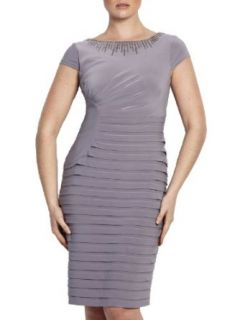 Adrianna Papell Women's Ruched Bandage Dress 16 Platinum