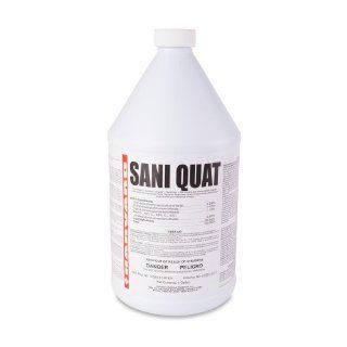 Harvard Chemical 608 Sani Quat Multi Use Disinfectant and Sanitizer, Low Odor, 1 Gallon Bottle, Clear (Case of 4): Science Lab Disinfectants: Industrial & Scientific