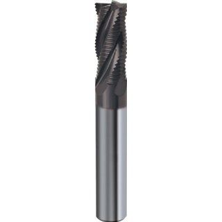 Guhring 3886 Carbide Square Nose End Mill, AlTiN Monolayer Finish, Roughing Cut, Non Center Cutting, 30 Deg Helix, 4 Flutes, 3.5" Overall Length, 0.625" Cutting Diameter, 0.625" Shank Diameter: Industrial & Scientific