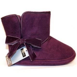 Ladies Booties Slippers Box Packed Womens Fur Lined Luxury Slipper 3 8: Shoes