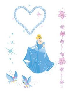 Disney Princess Cinderella Temporary Body Sticker / Tattoos: Toys & Games