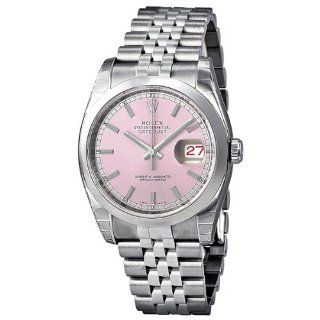 Rolex Datejust Pink Dial Stainless Steel Jubilee Bracelet Mens Watch 116200PSJ: Rolex: Watches