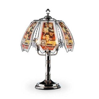 OK Lighting OK632AL1SP3 23.5 Inch Height Touch Lamp with American Legend Theme, Black Chrome   Table Lamps  