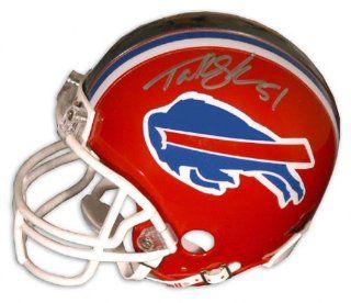 Takeo Spikes Buffalo Bills Autographed Mini Helmet: Sports Collectibles