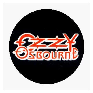 Ozzy Osbourne   Logo (Red Outlined With White On Black)   1 1/4" Button / Pin: Clothing