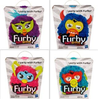 Furby Party Rockers Four Pack Brand New Sealed! Pink, Purple, Dark Blue and Light Blue Included!: Toys & Games