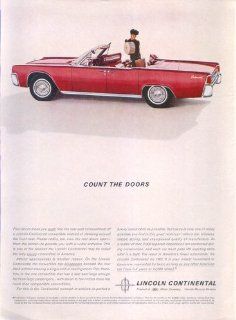 Lincoln Continental Count the Doors ad 1962: Entertainment Collectibles