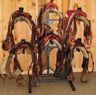 Horseman Western Saddle Rack 6 Saddle : Horse Saddle Accessories : Sports & Outdoors