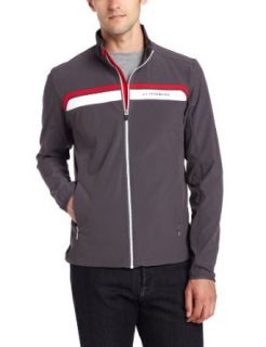 J.Lindeberg Men's M Stretch Golf Jacket, Dark Grey, Large: Clothing