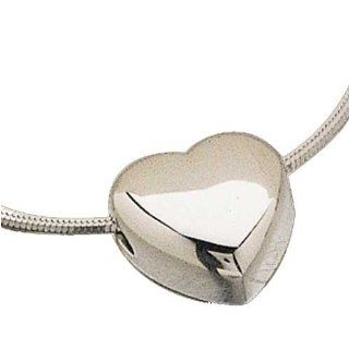 Platinum Dear Heart Pendant Necklace: Jewelry