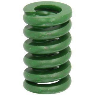Die Spring, Extra Heavy Duty, Closed & Ground Ends, Green, 1.25" Hole Diameter, 0.625" Rod Diameter, 2" Free Length, 2050lbs Spring Rate (Pack of 10) Compression Springs