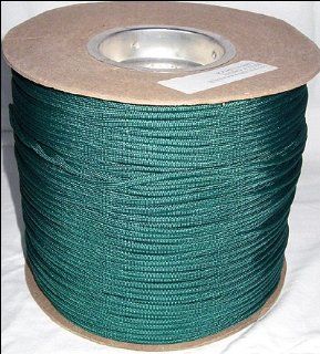 1, 000 ft Spool 650 Parachute Cord Paraline 4 Strand   KELLY GREEN  Tactical Paracords  Sports & Outdoors