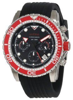 red line Men's RL 50034 01 RD BZ Piston Chronograph Black Dial Watch at  Men's Watch store.