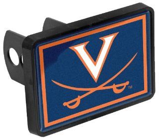 University of Virginia Cavaliers "Domed V" Emblem Plastic Trailer Hitch Cover Universal Size Fits 1 1/4 or 2 Inch Auto Car Truck Receiver with NCAA College Sports Logo : Sports Fan Trailer Hitch Covers : Sports & Outdoors