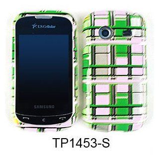 CELL PHONE CASE COVER FOR SAMSUNG CHARACTER R640 TRANS GREEN PINK YELLOW BLOCKS: Cell Phones & Accessories