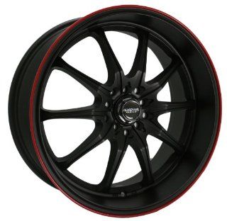Kyowa Racing Trek 10 (Series 656A) Flat Black with Red Stripe   18 x 8 Inch Wheel: Automotive