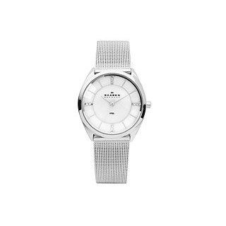 Skagen Three Hand with Glitz Steel Mesh Women's watch #631SSS Watches