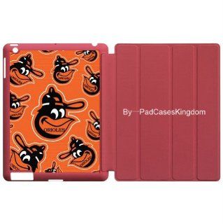Wake/Sleep Stand Smart case with MLB Baltimore Orioles baseball theme for iPad2 & iPad 3 by padcaseskingdom(Pink): Cell Phones & Accessories