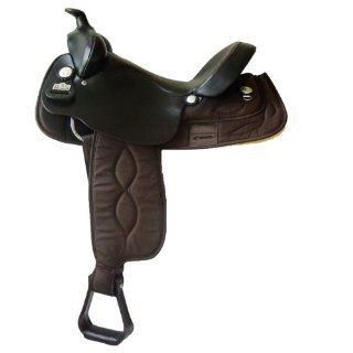 16" Big Horn Brown Cordura Gaited Horse Saddle   bh257 [Misc.] [Misc.]  Sports & Outdoors